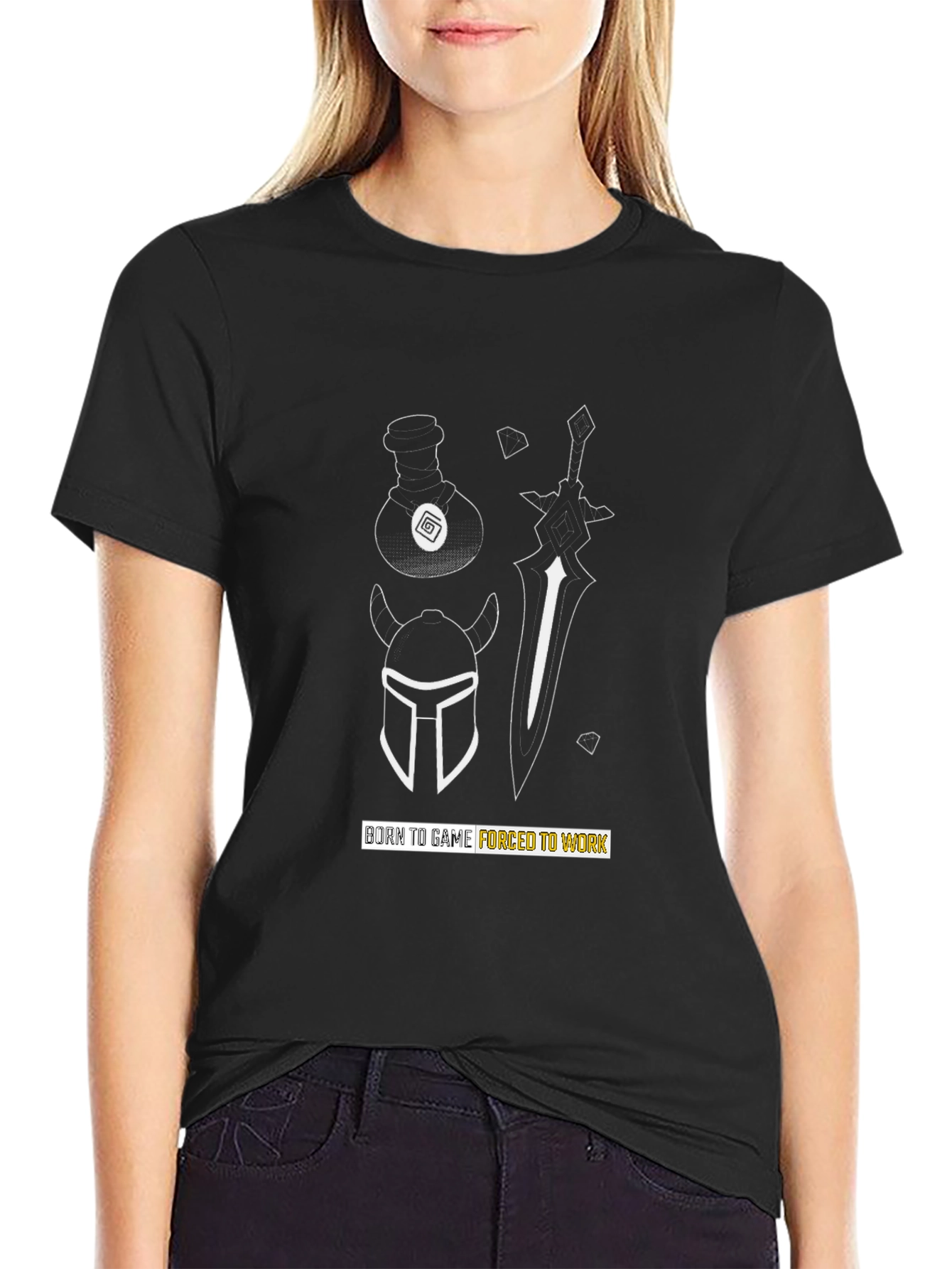 Born to Game T-Shirt - Black Graphic Tee