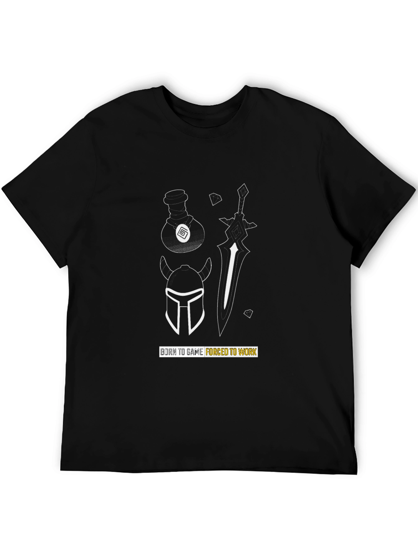 Born to Game T-Shirt - Black Graphic Tee