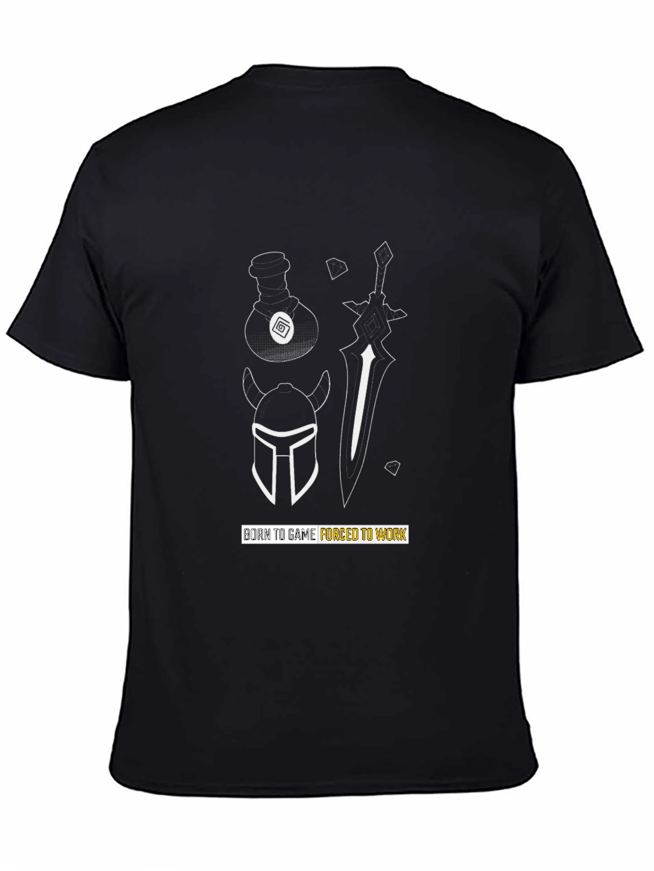 Born to Game T-Shirt - Black Graphic Tee
