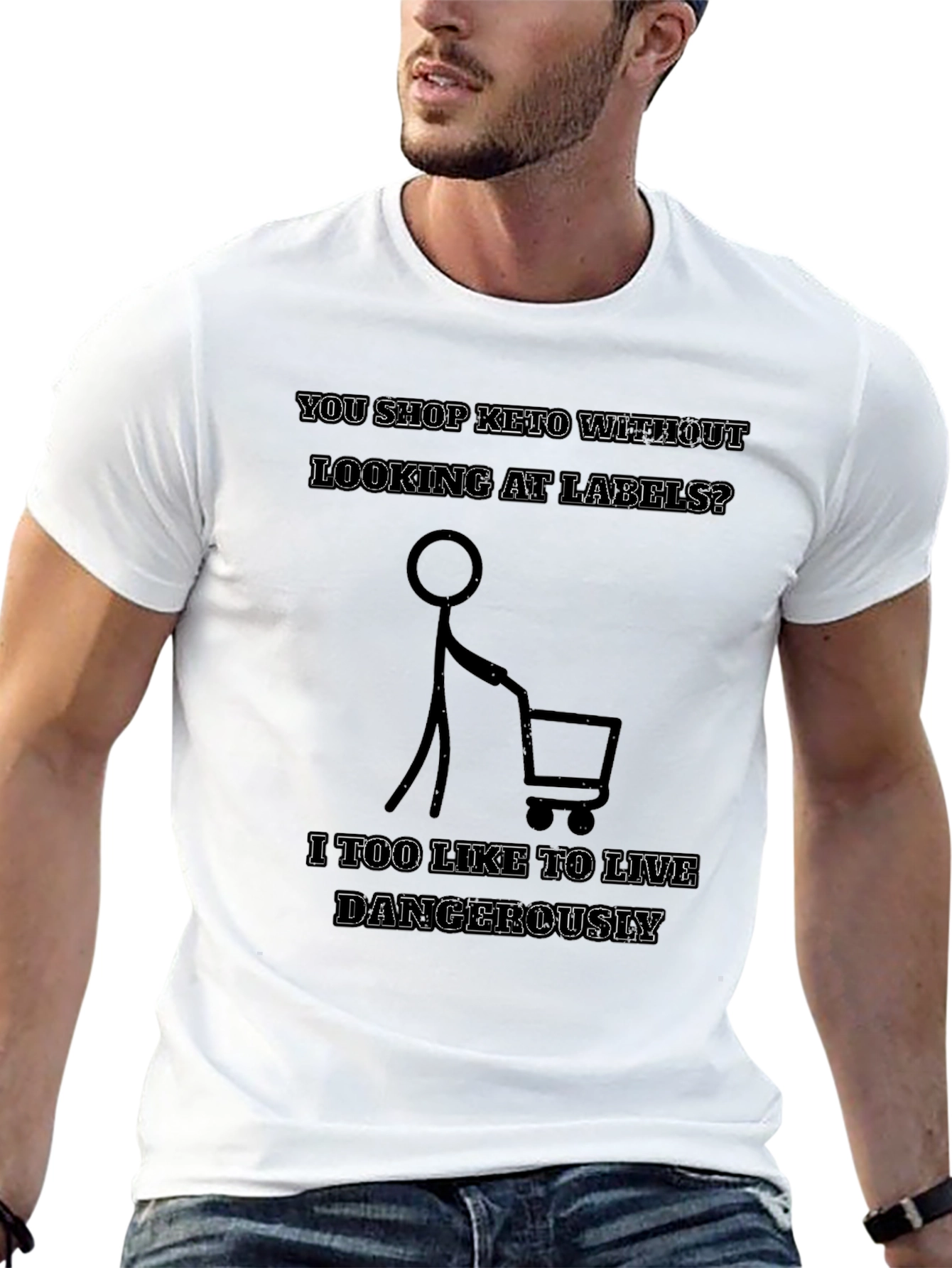 Keto Shopping Dangerously Graphic T-Shirt