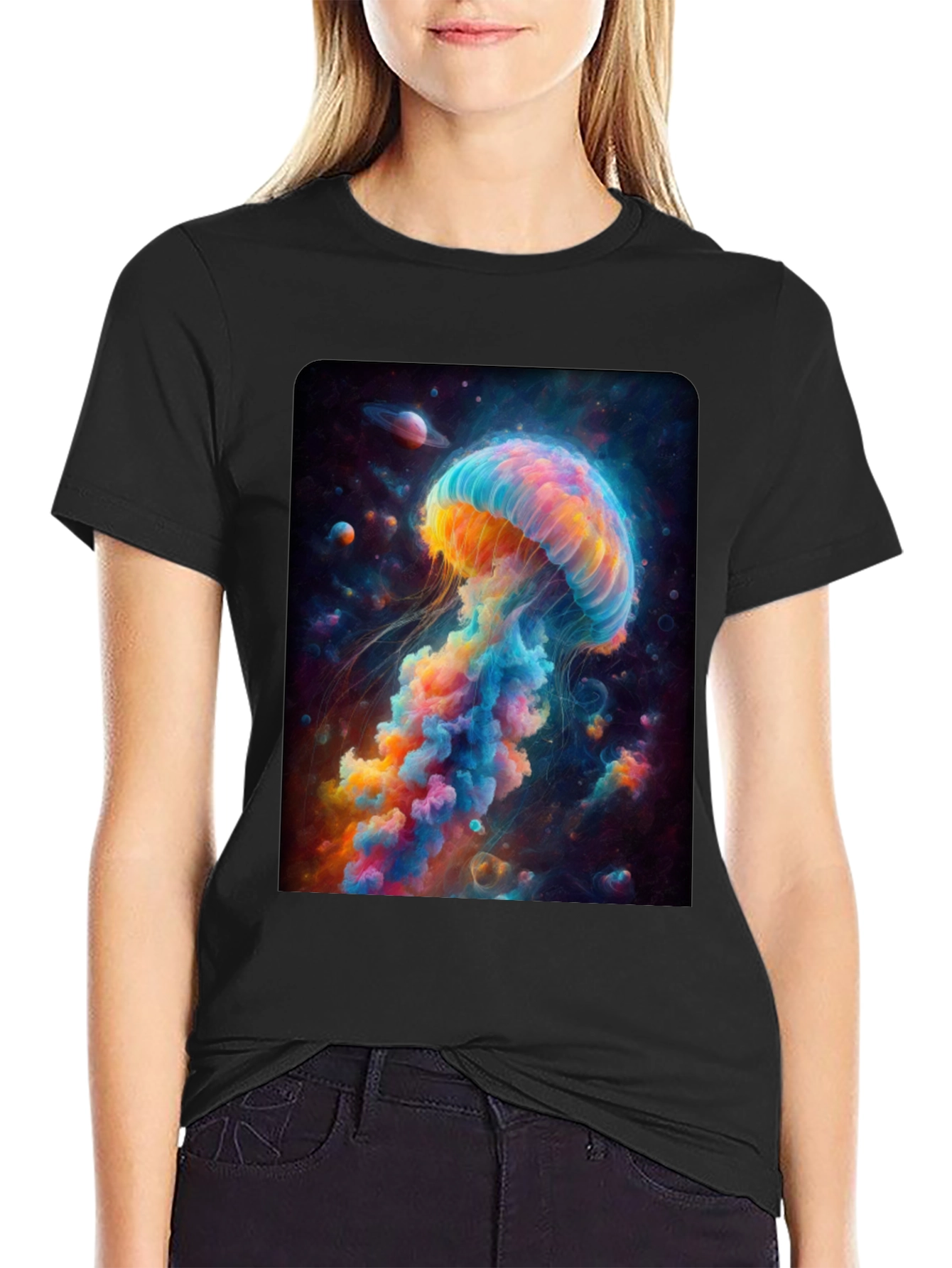 Space Jellyfish Graphic T-Shirt