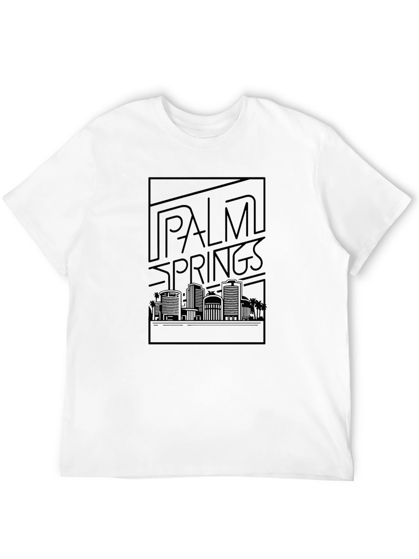 Palm Springs Graphic T-Shirt - Skyline Design