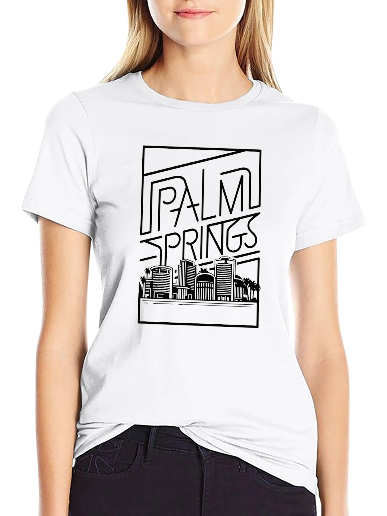 Palm Springs Graphic T-Shirt - Skyline Design