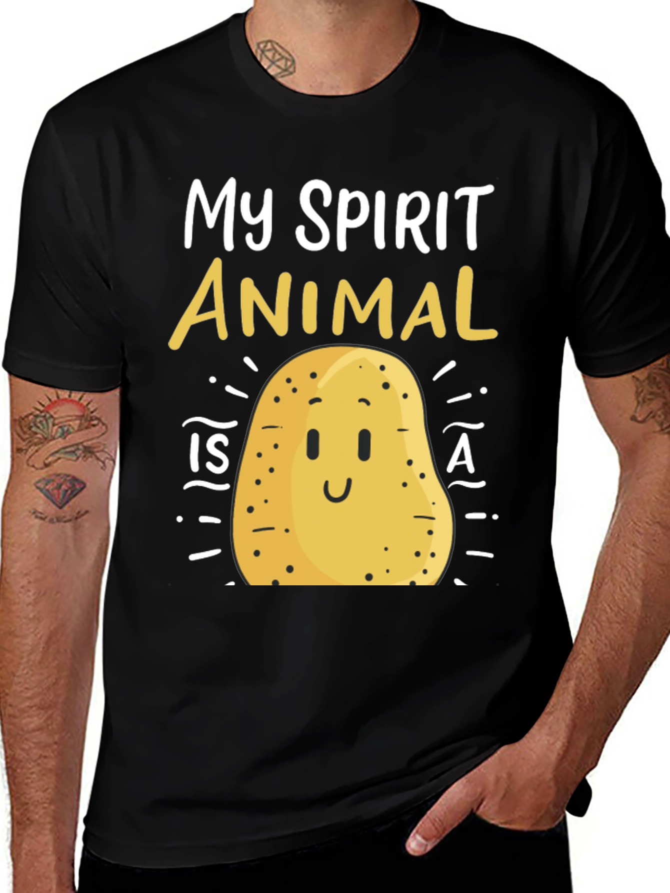 My Spirit Animal is a Potato Funny T-Shirt