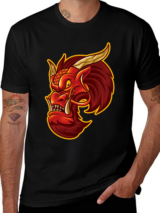 Dragon Graphic Tee - Mens Black T-Shirt