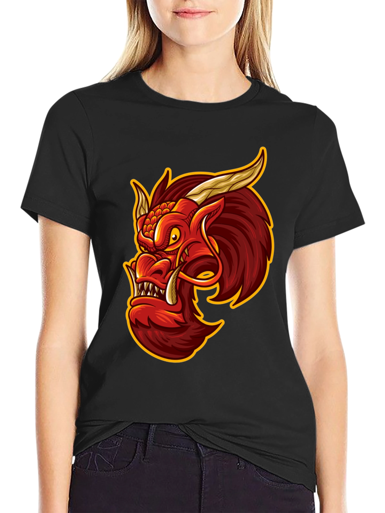 Dragon Graphic Tee - Mens Black T-Shirt