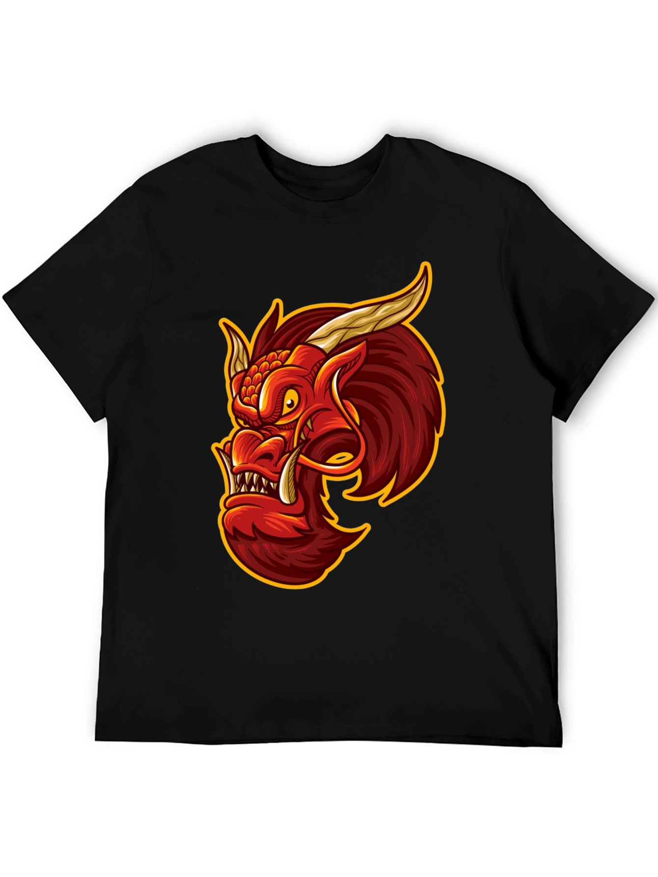 Dragon Graphic Tee - Mens Black T-Shirt