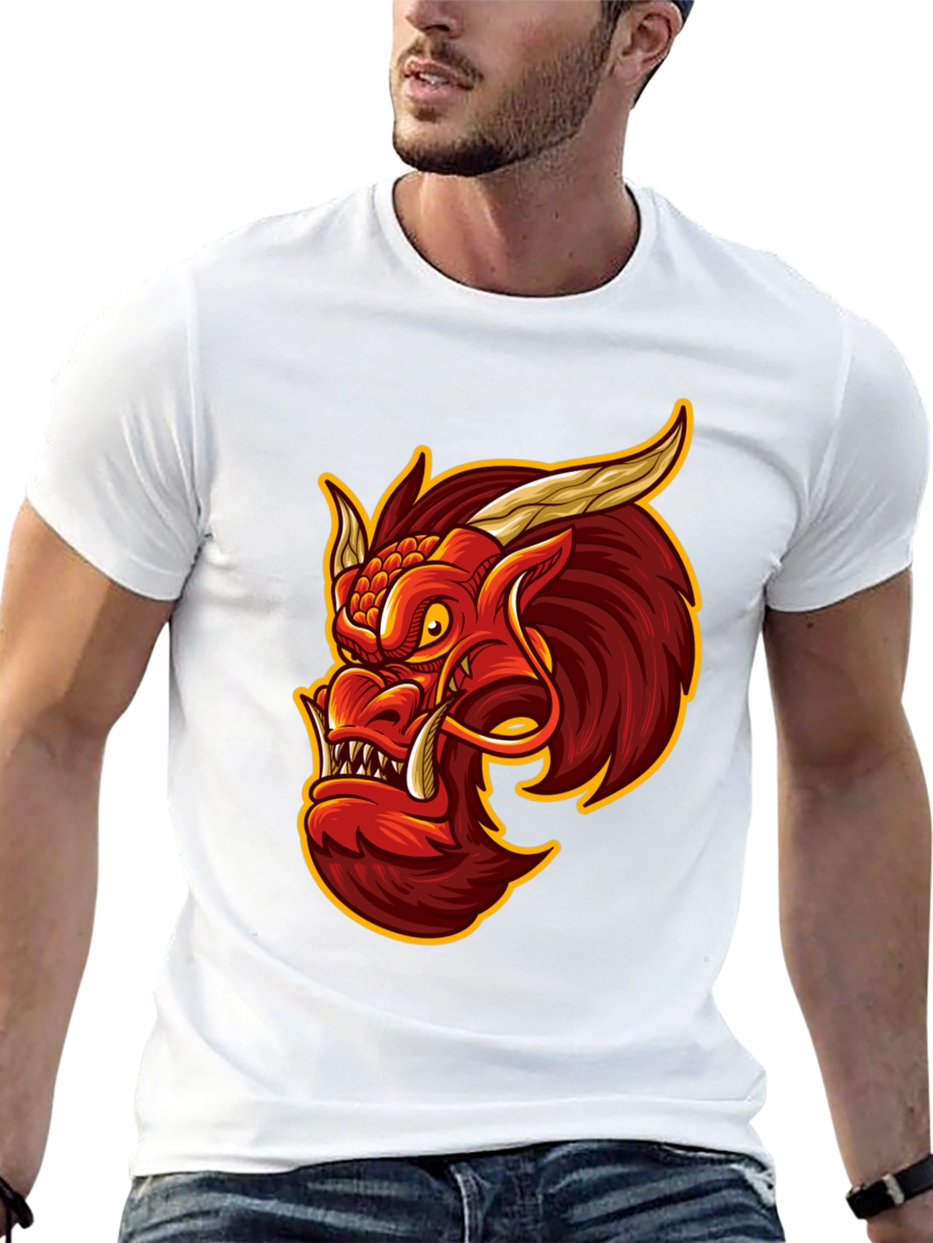 Dragon Graphic Tee - Mens Black T-Shirt