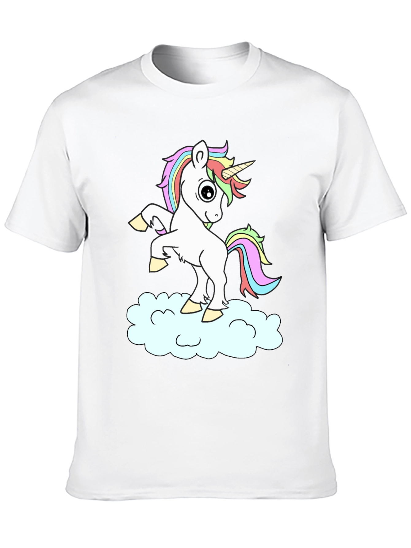 Unicorn Cloud Black T-Shirt