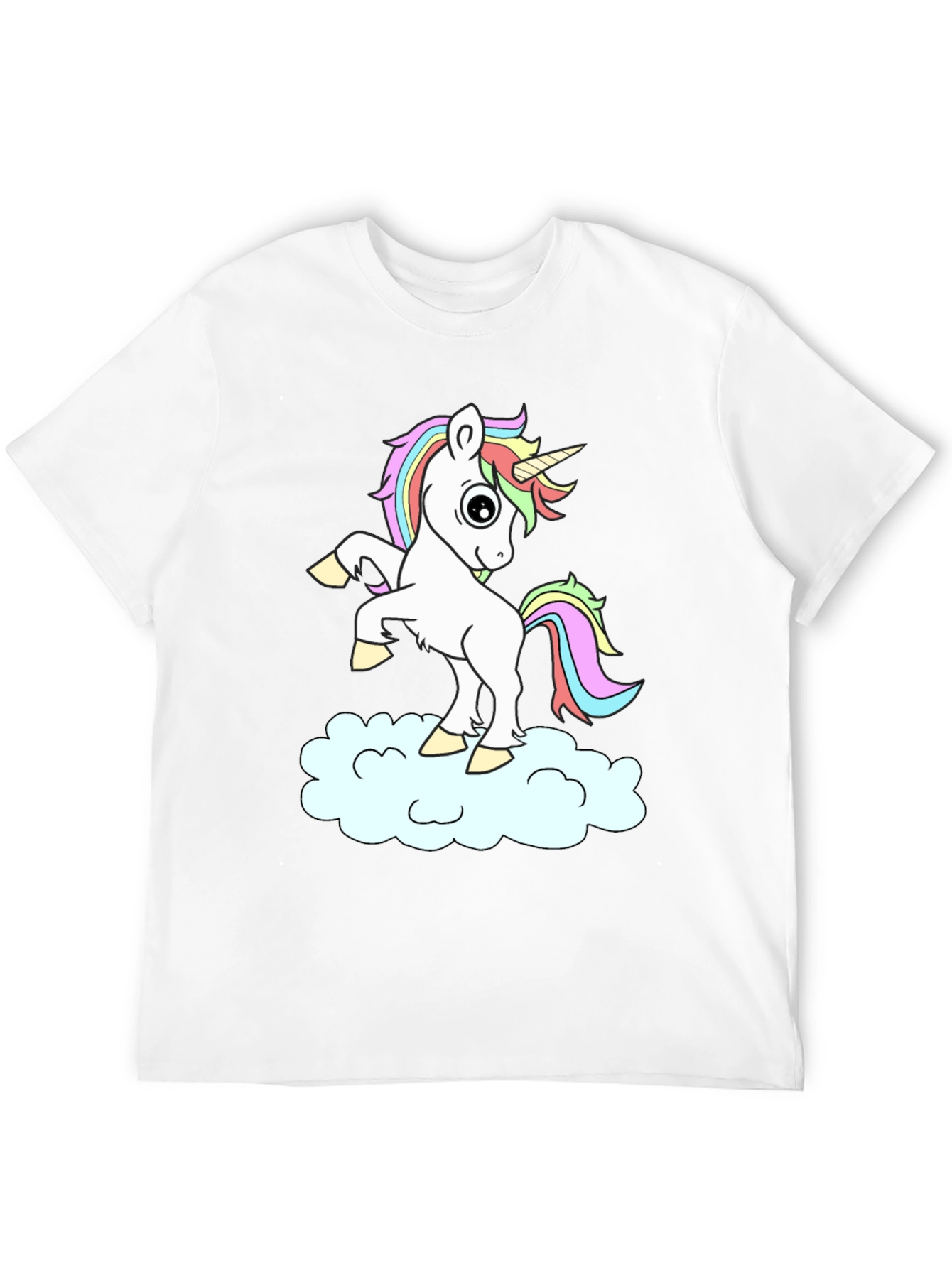 Unicorn Cloud Black T-Shirt