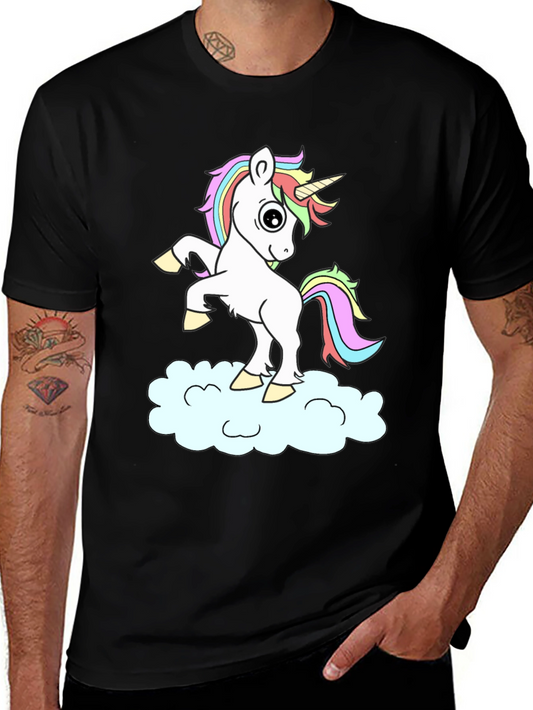 Unicorn Cloud Black T-Shirt