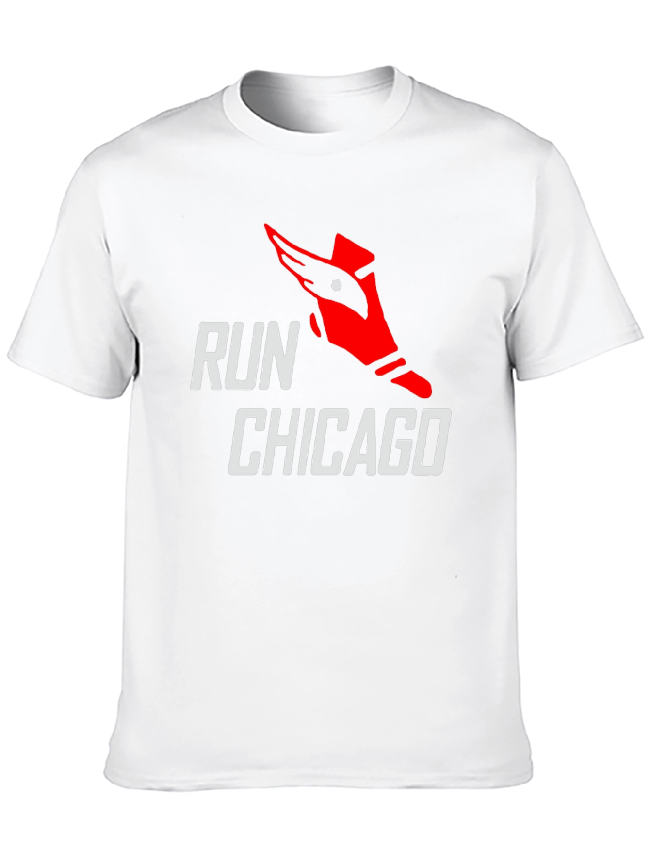 Run Chicago Graphic Tee - Black Cotton Shirt