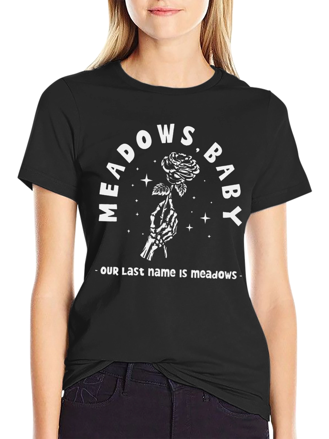Meadows Baby Graphic Tee - Black Cotton Comfort
