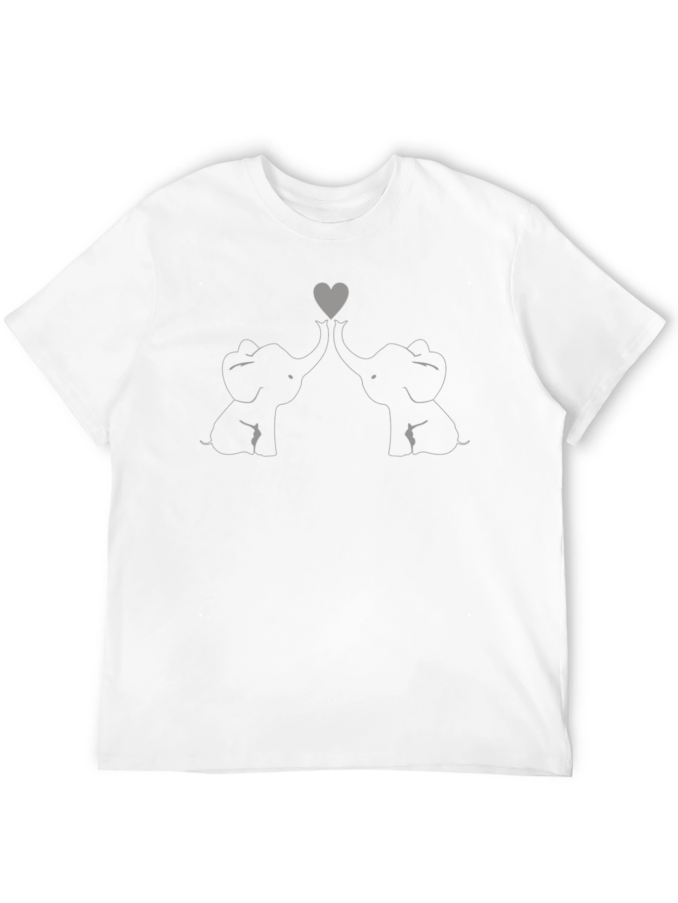 Elephant Love Graphic T-Shirt - Black