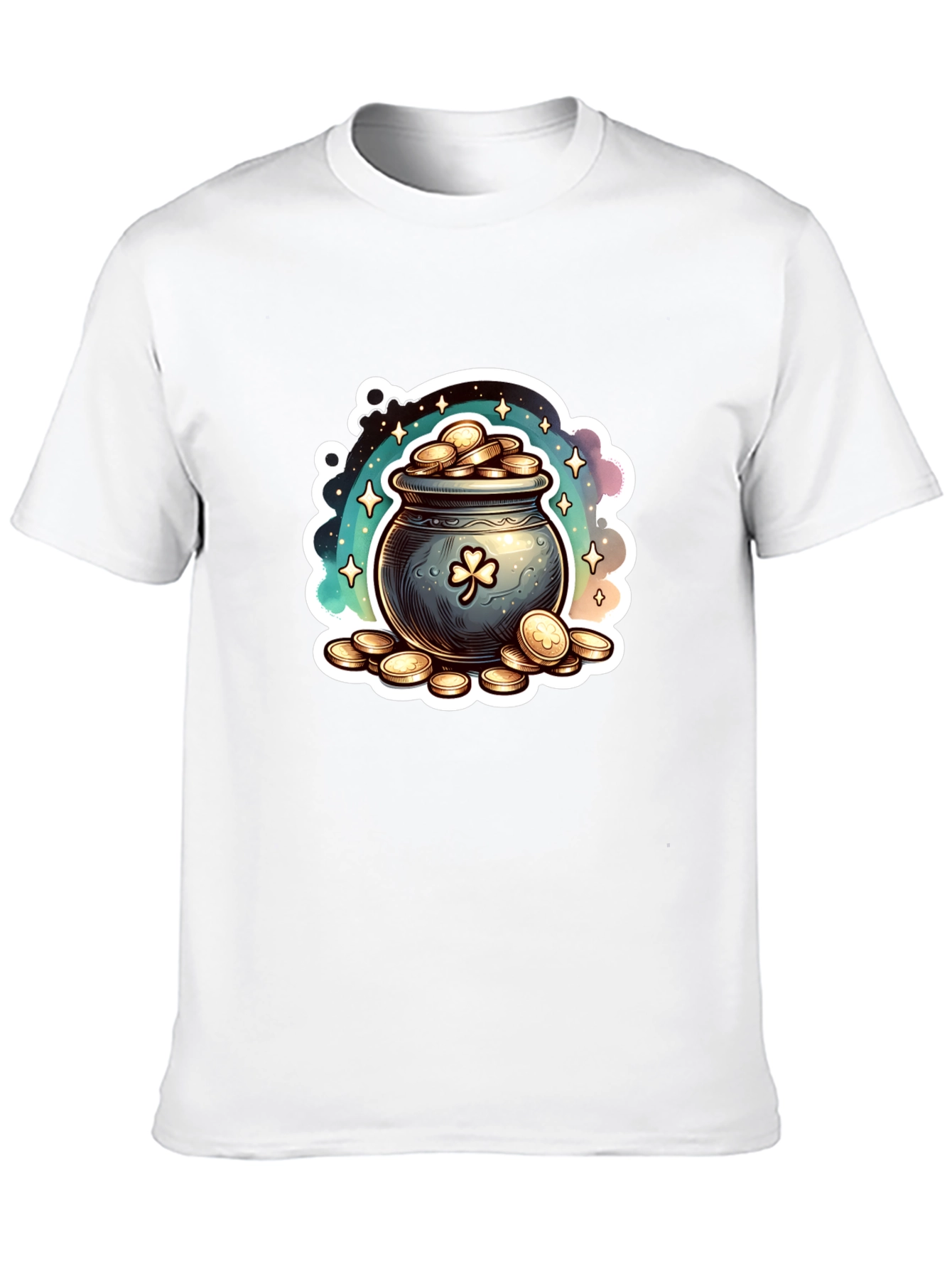 Lucky Pot of Gold St. Patricks Day Graphic T-Shirt