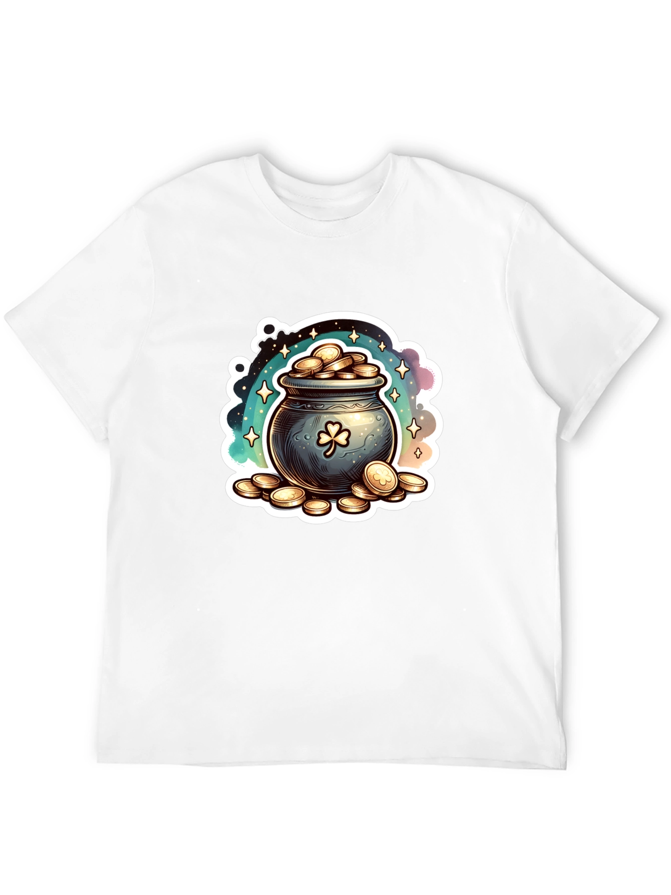 Lucky Pot of Gold St. Patricks Day Graphic T-Shirt