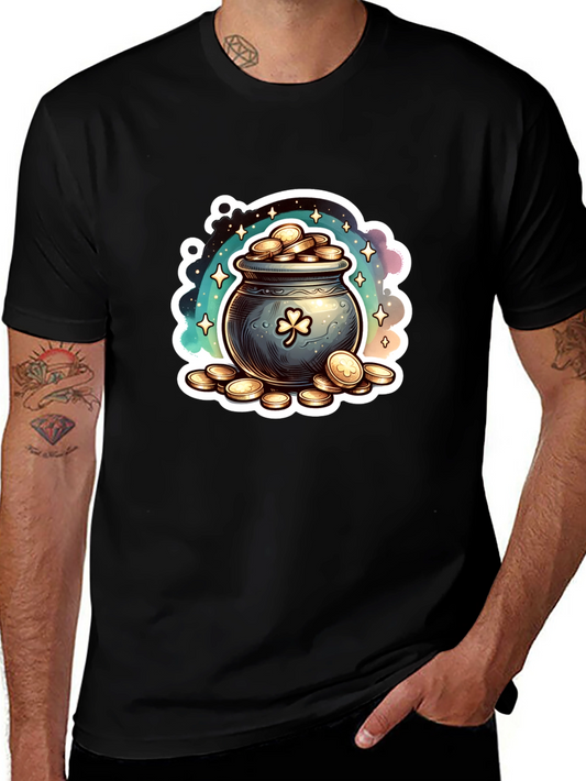 Lucky Pot of Gold St. Patricks Day Graphic T-Shirt