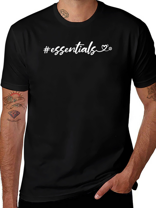 Essentials Graphic Tee - Black Short Sleeve