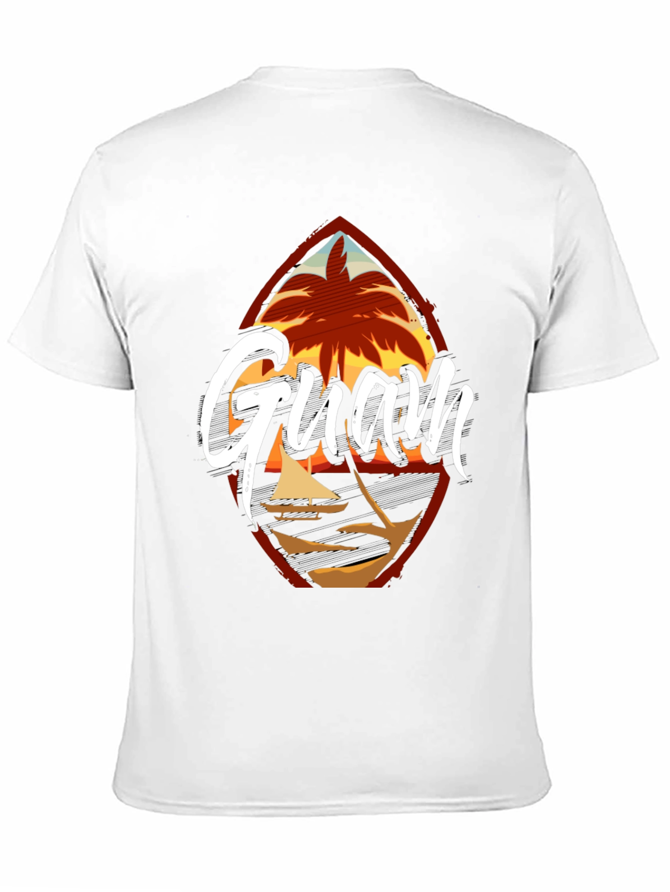 Guam Island Black T-Shirt