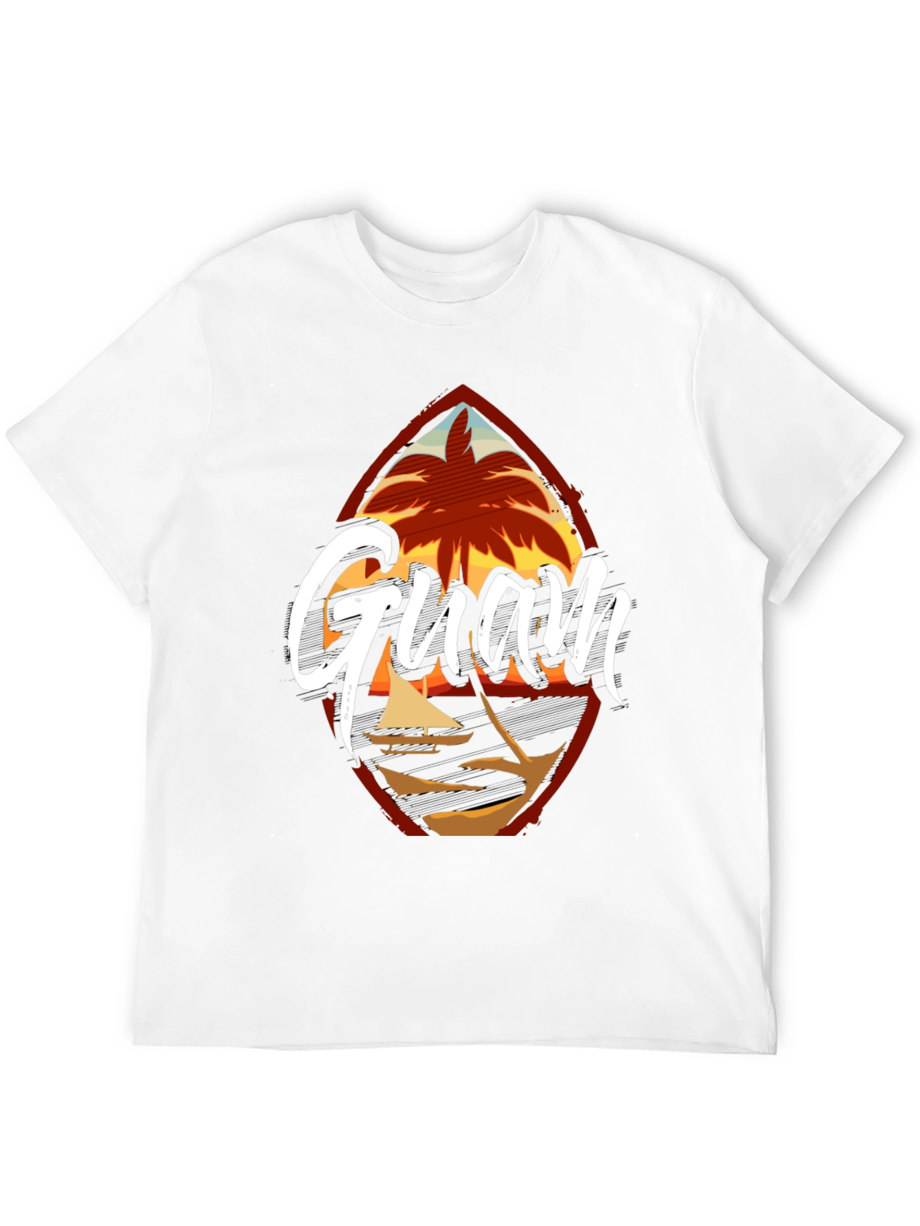 Guam Island Black T-Shirt