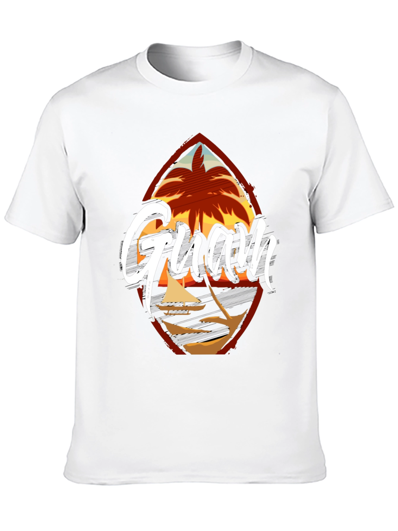 Guam Island Black T-Shirt