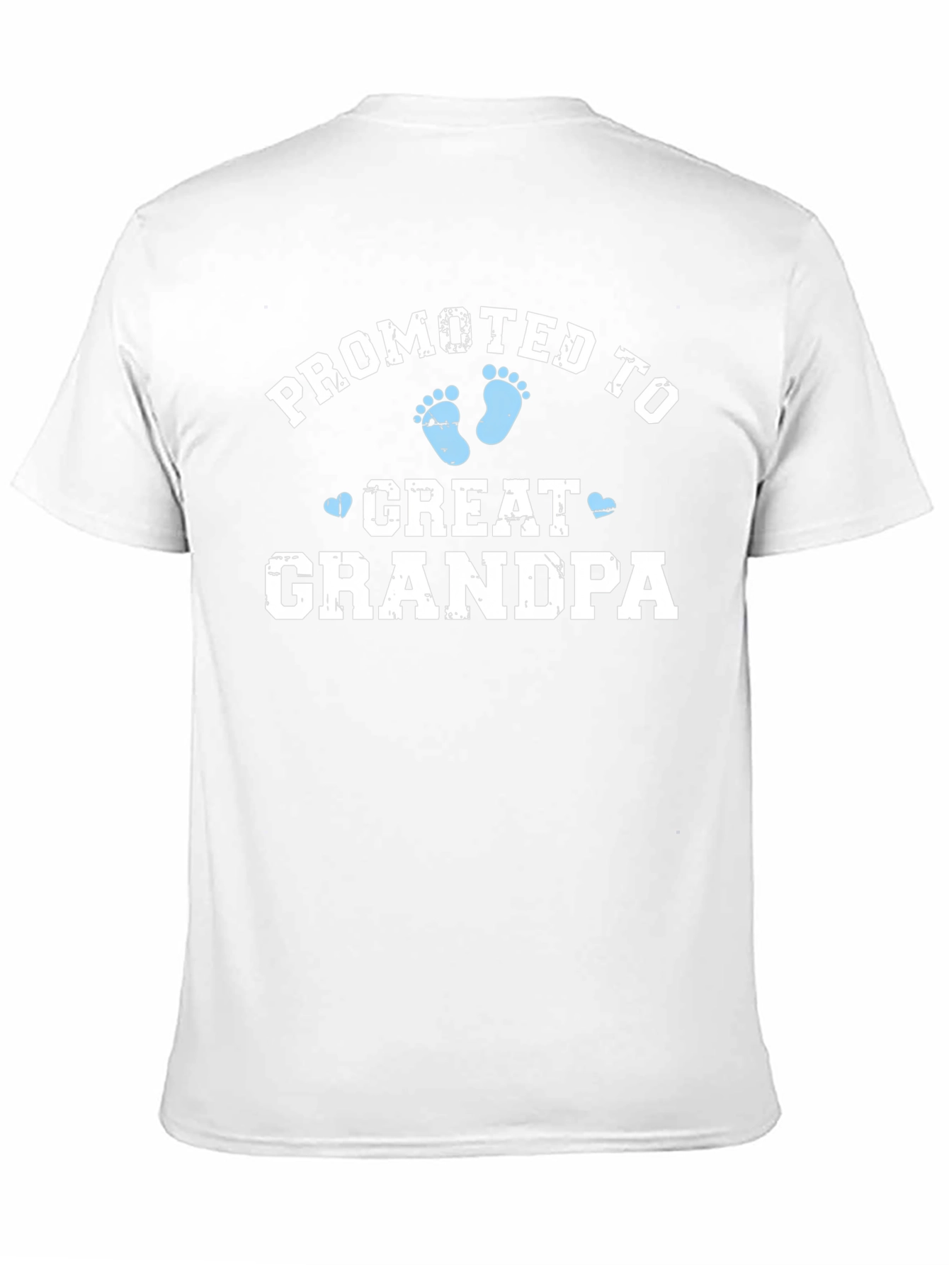 Promoted to Great Grandpa Black T-Shirt