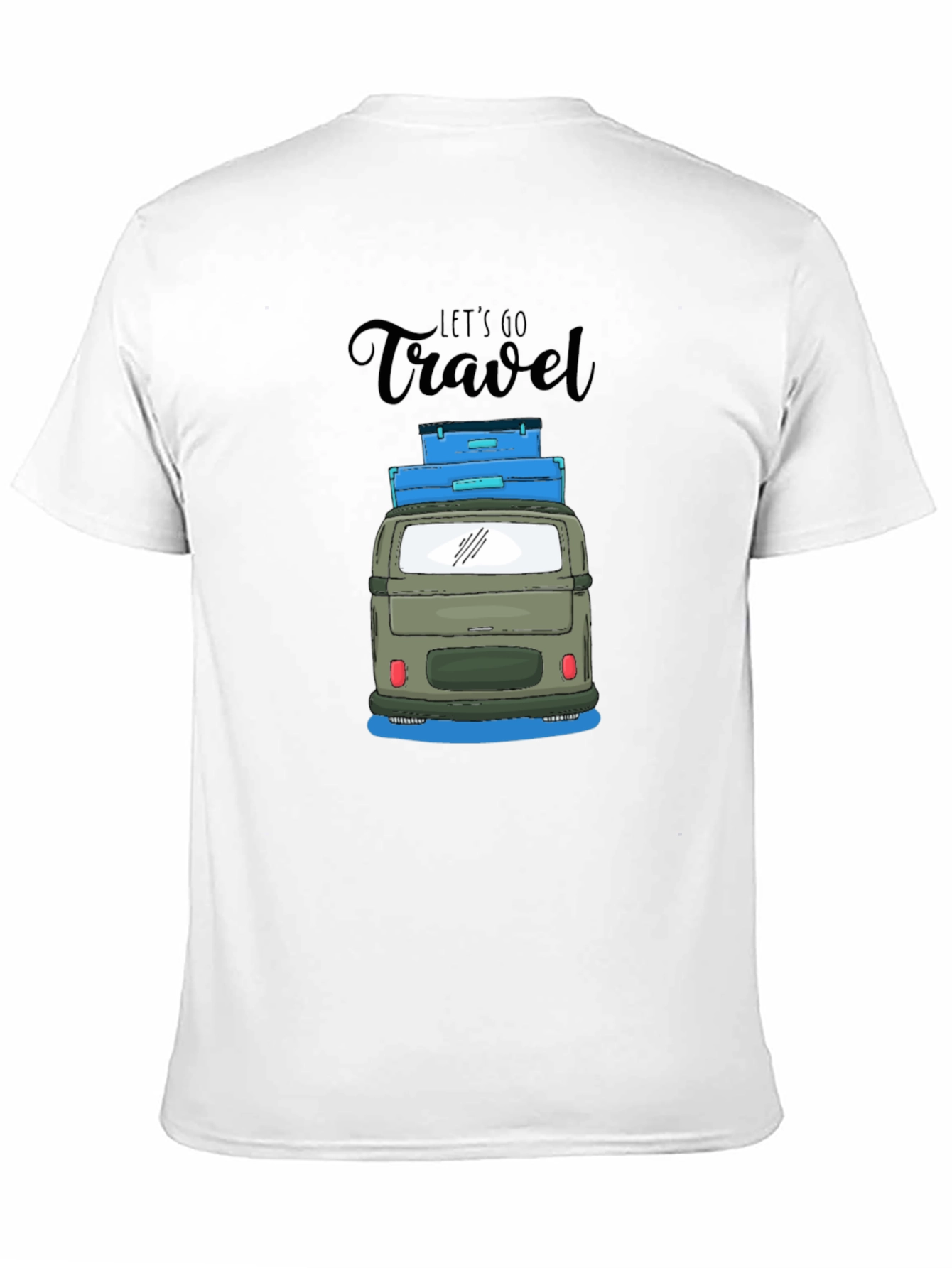 Lets Go Travel Black T-Shirt