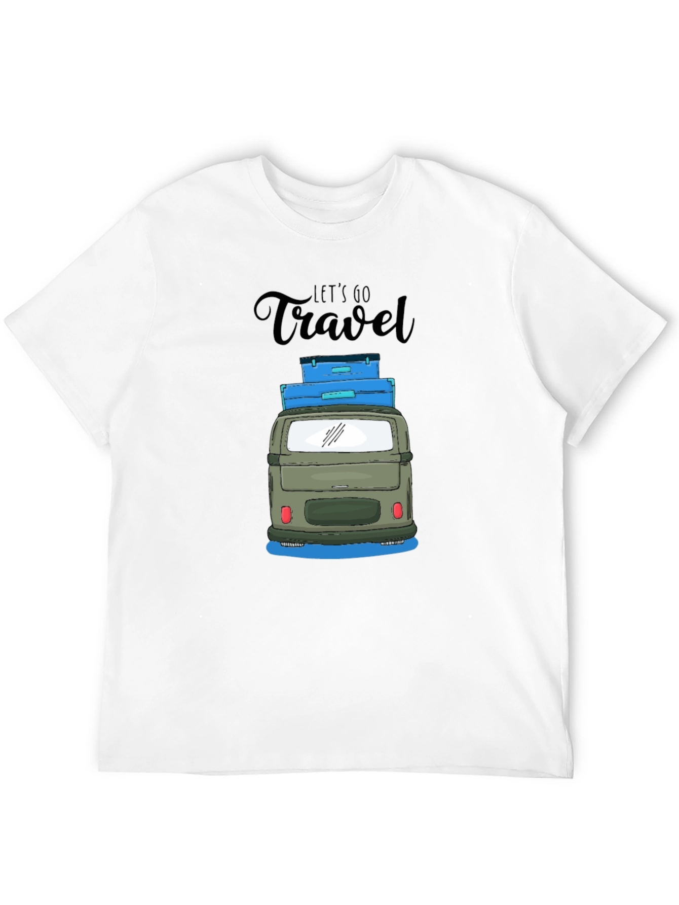 Lets Go Travel Black T-Shirt