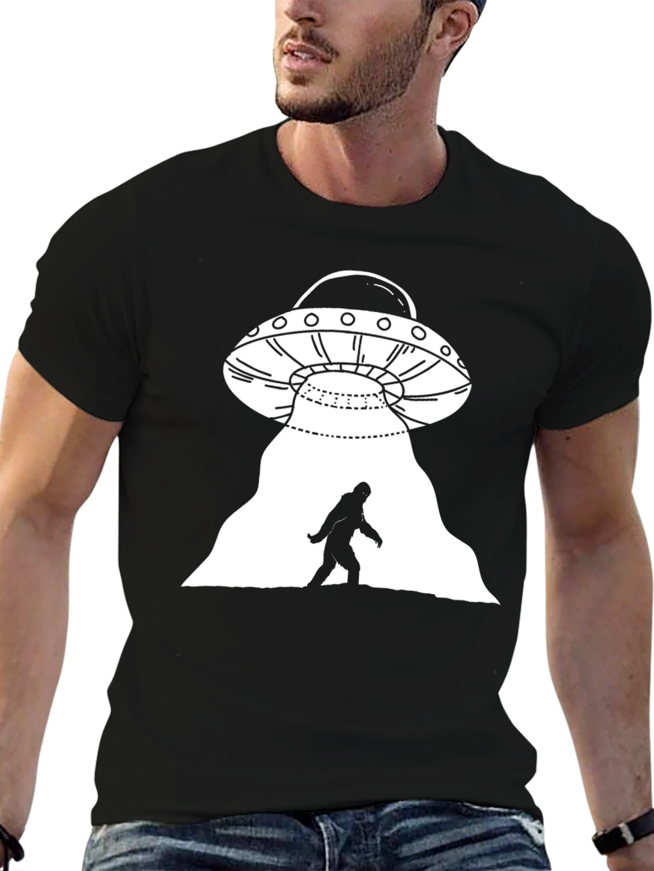 UFO Abduction Graphic Tee
