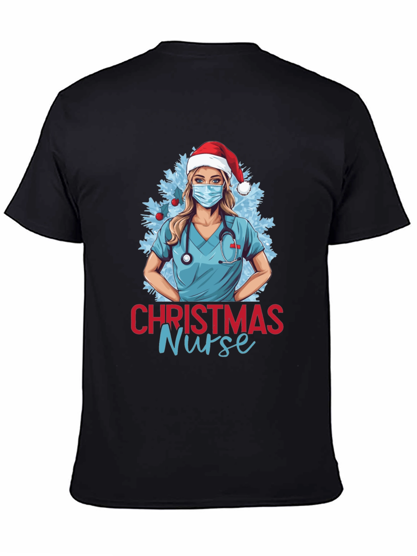 Christmas Nurse Graphic T-Shirt