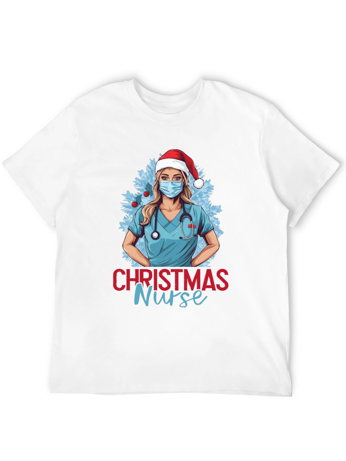Christmas Nurse Graphic T-Shirt