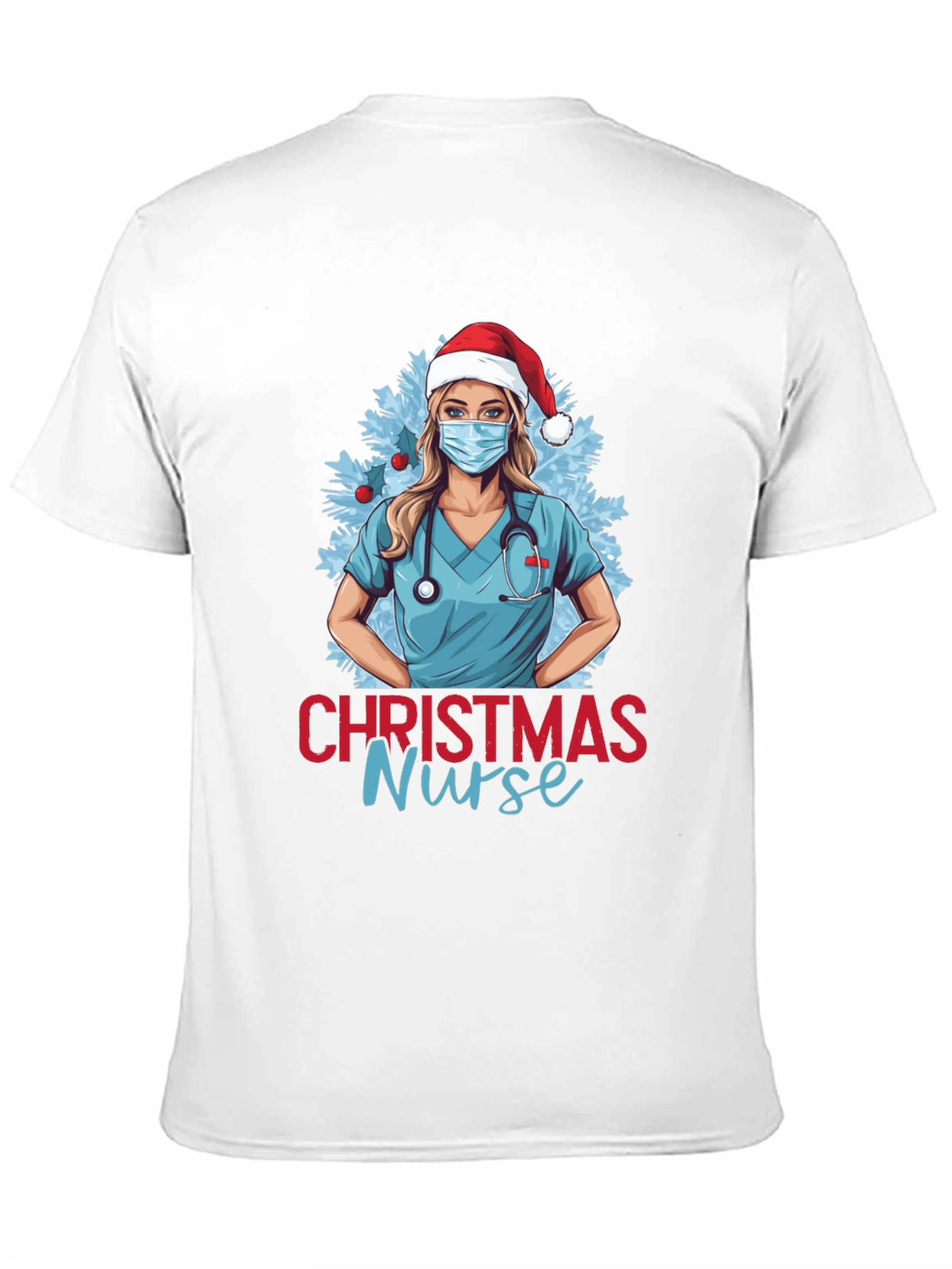 Christmas Nurse Graphic T-Shirt