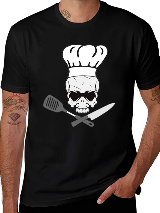 Chef Skull T-Shirt - Culinary Skeleton Tee