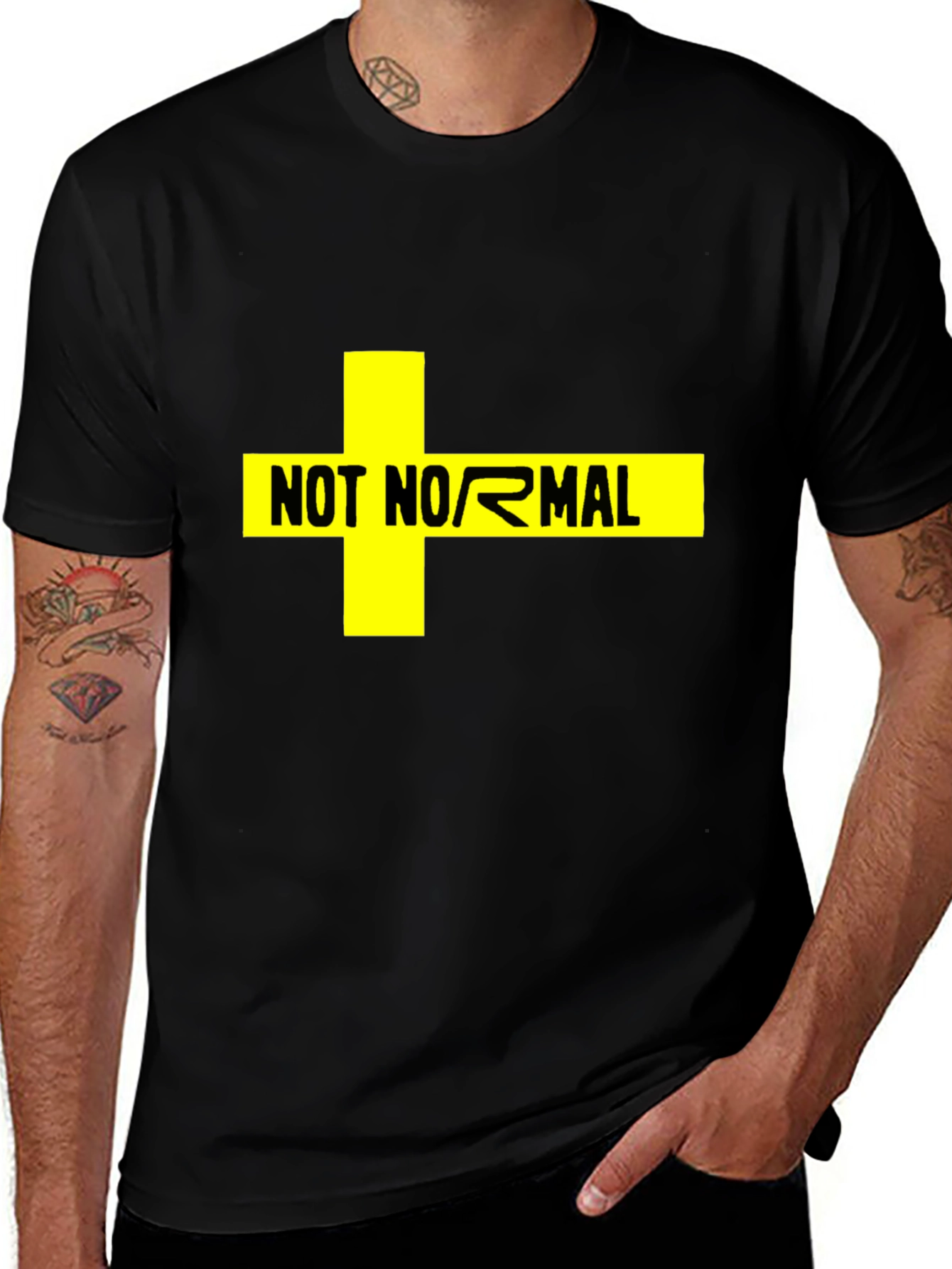 Not Normal Graphic Tee - Bold Statement Shirt
