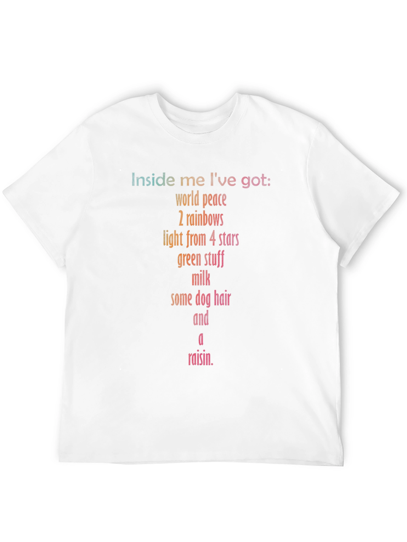 Humorous Inside Me Graphic Print T-Shirt