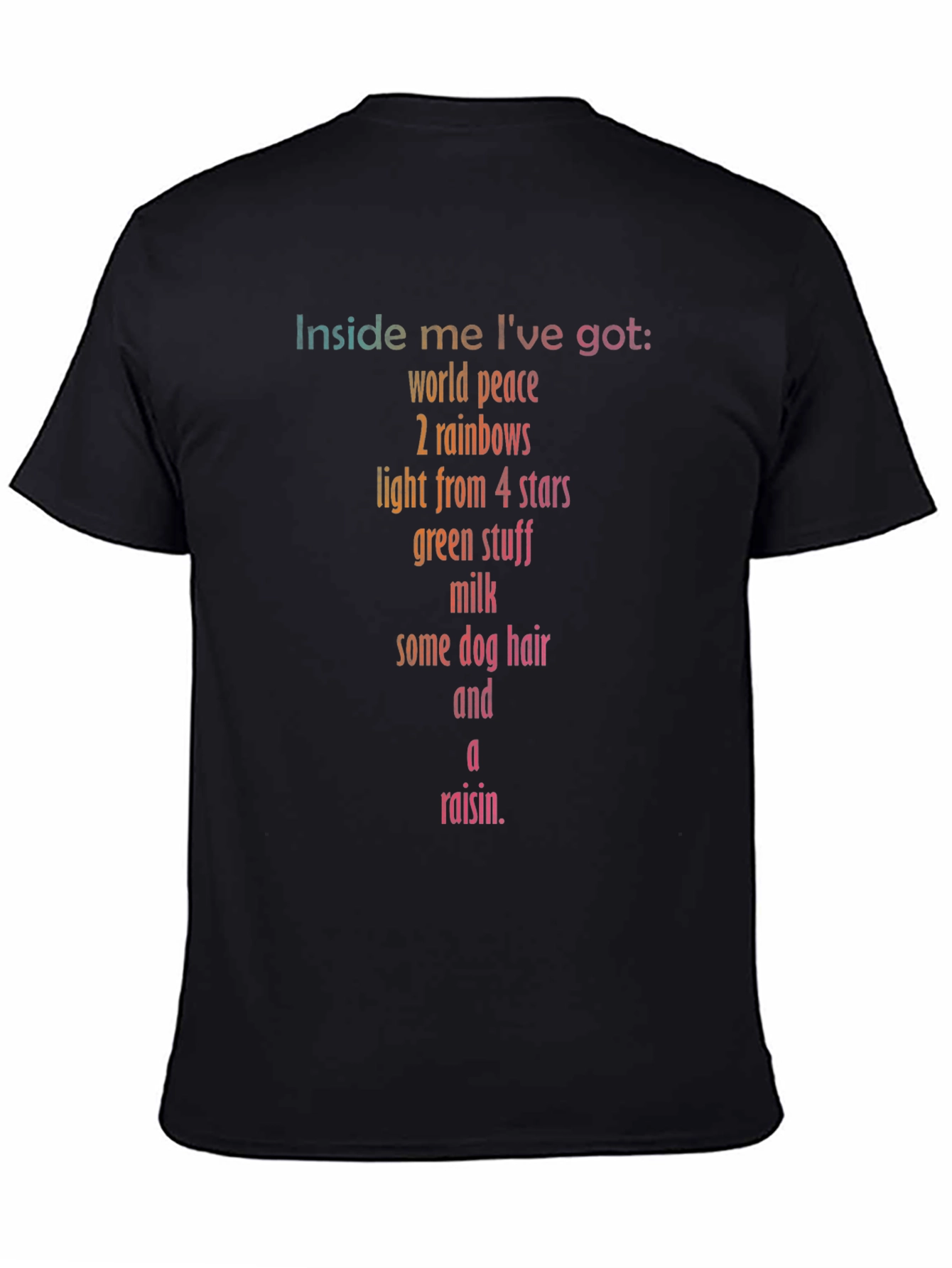 Humorous Inside Me Graphic Print T-Shirt