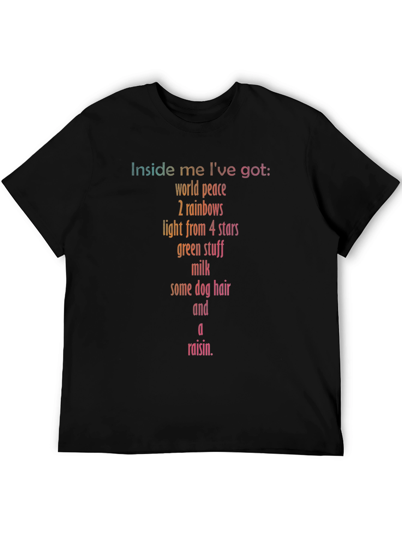 Humorous Inside Me Graphic Print T-Shirt