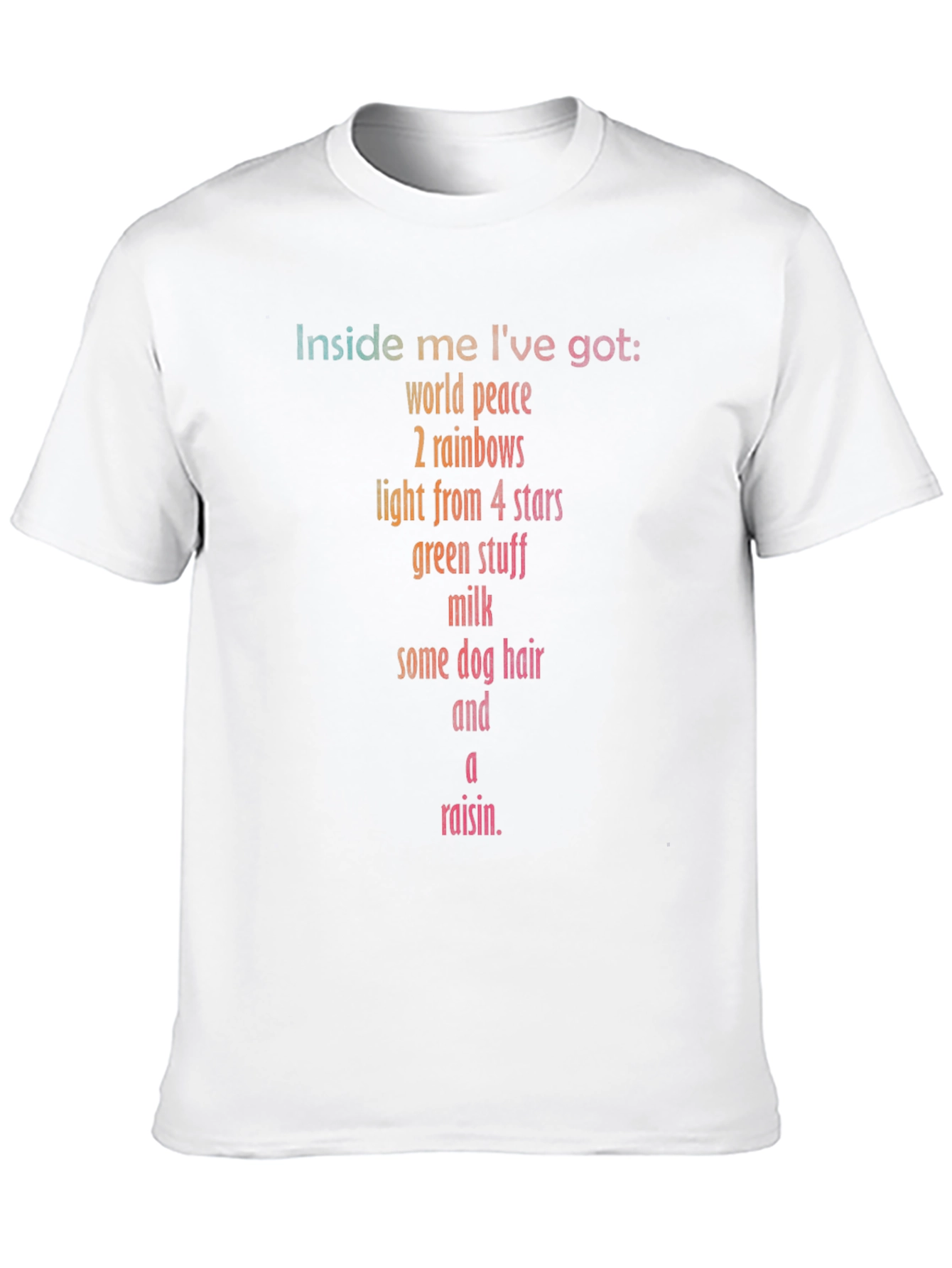 Humorous Inside Me Graphic Print T-Shirt