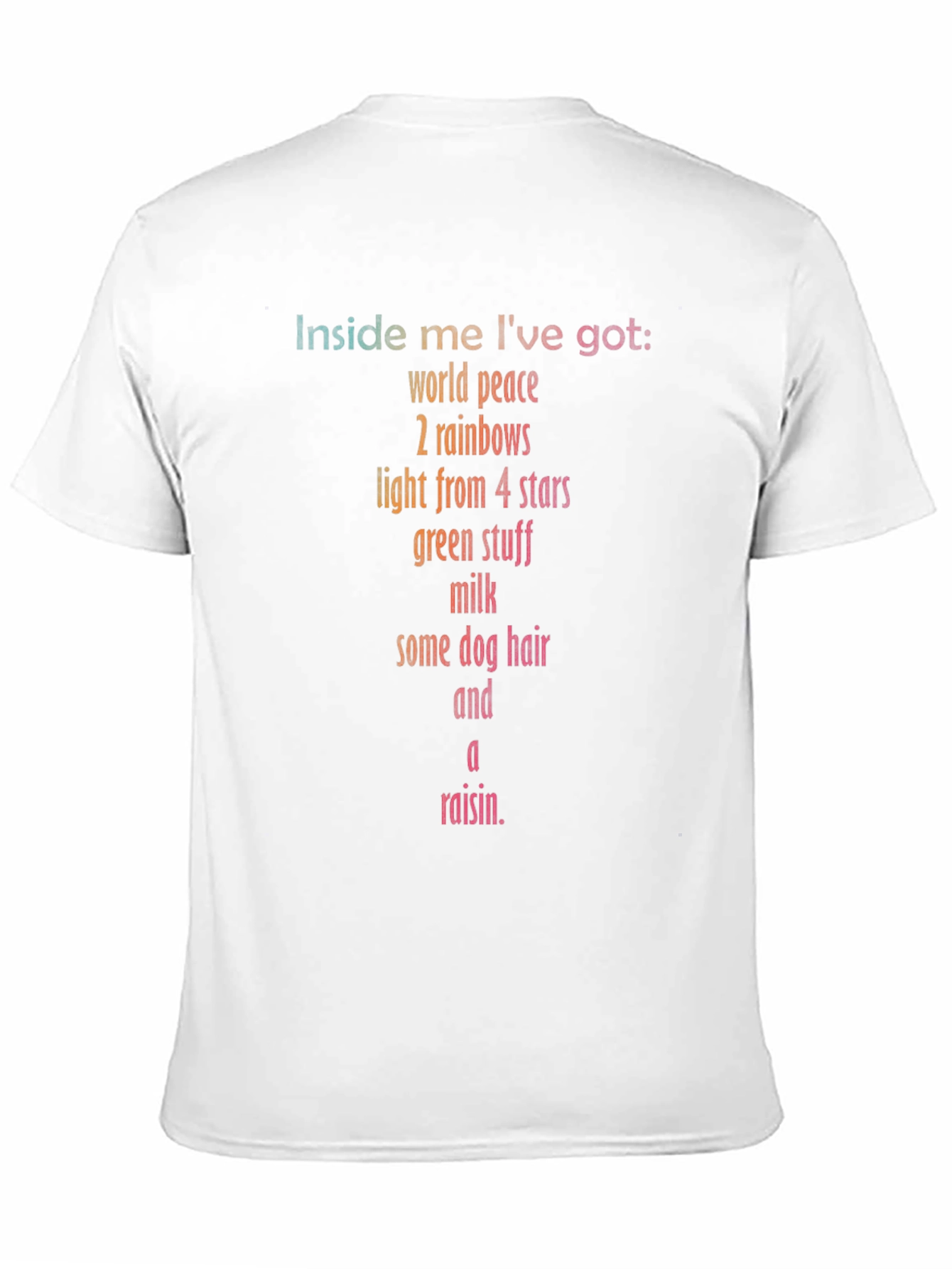 Humorous Inside Me Graphic Print T-Shirt