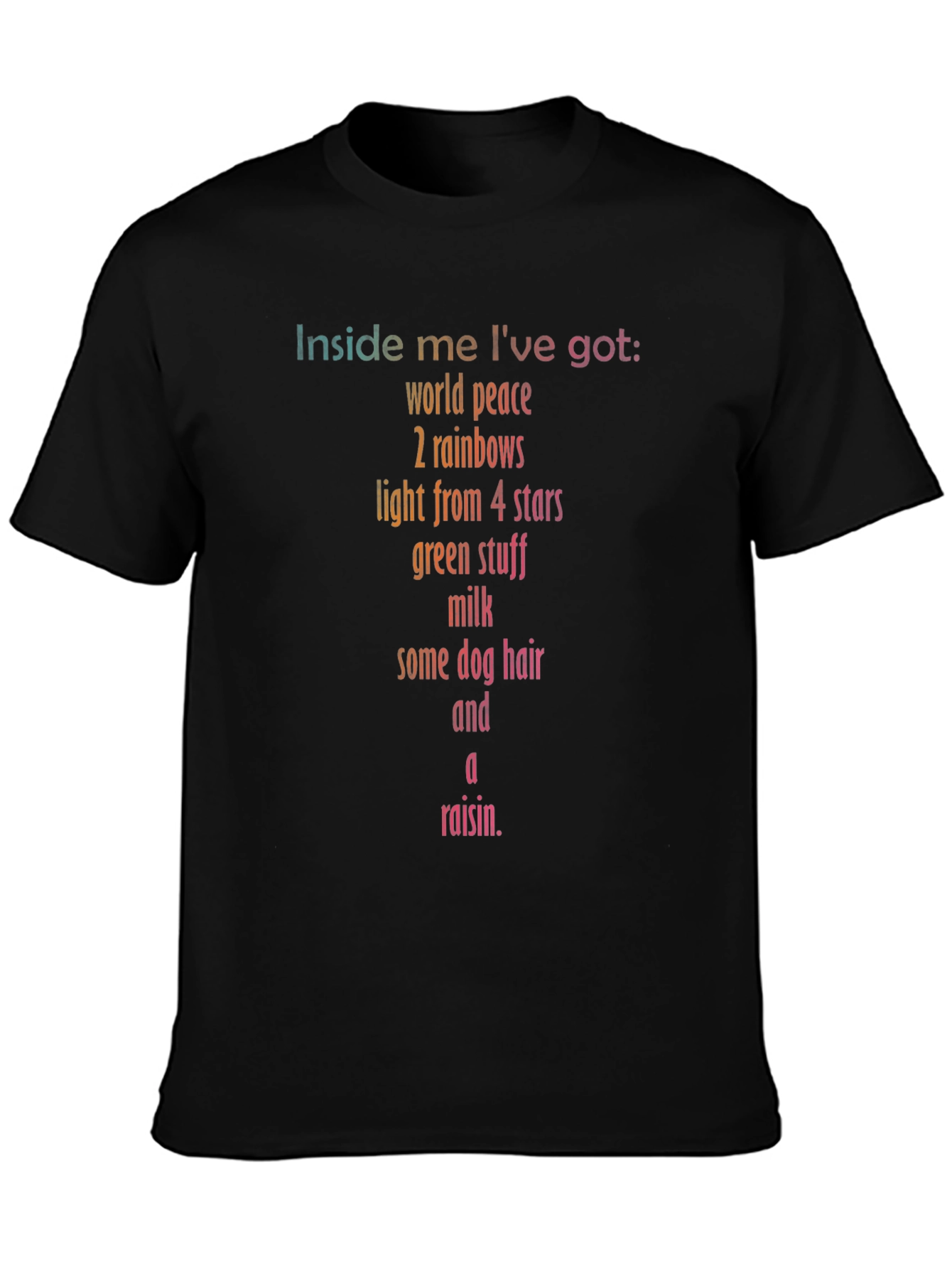 Humorous Inside Me Graphic Print T-Shirt