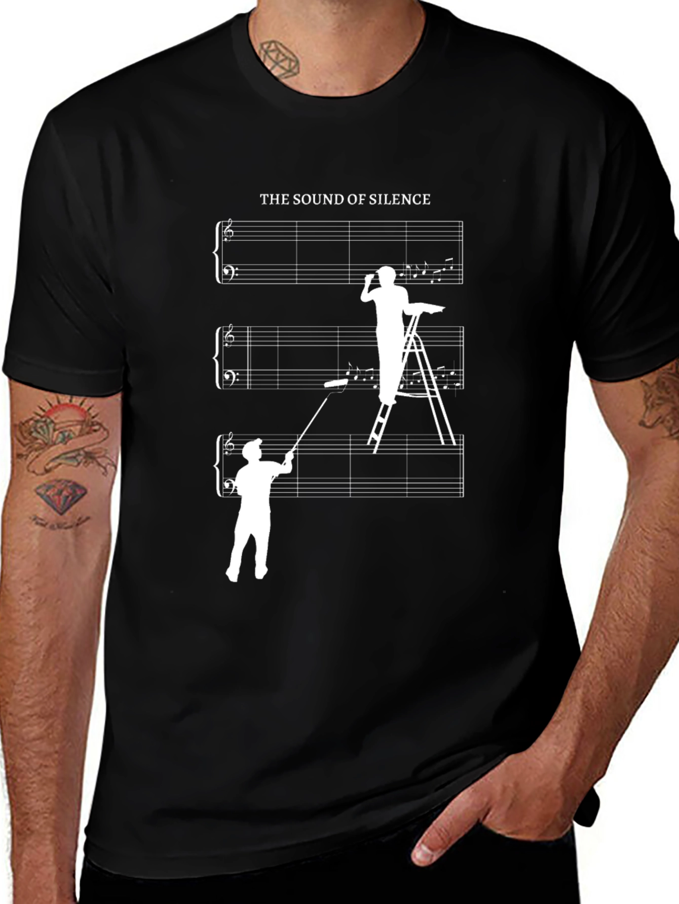 The Sound of Silence Musician Humor T-Shirt