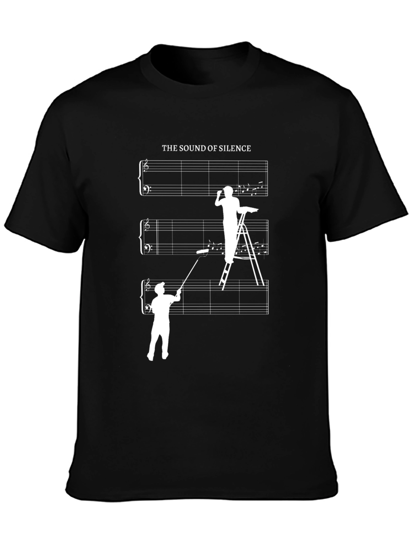 The Sound of Silence Musician Humor T-Shirt