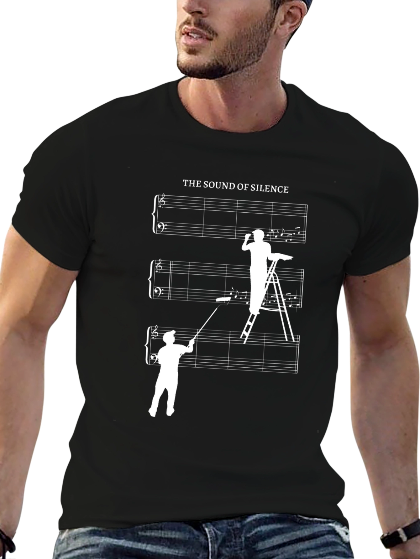 The Sound of Silence Musician Humor T-Shirt