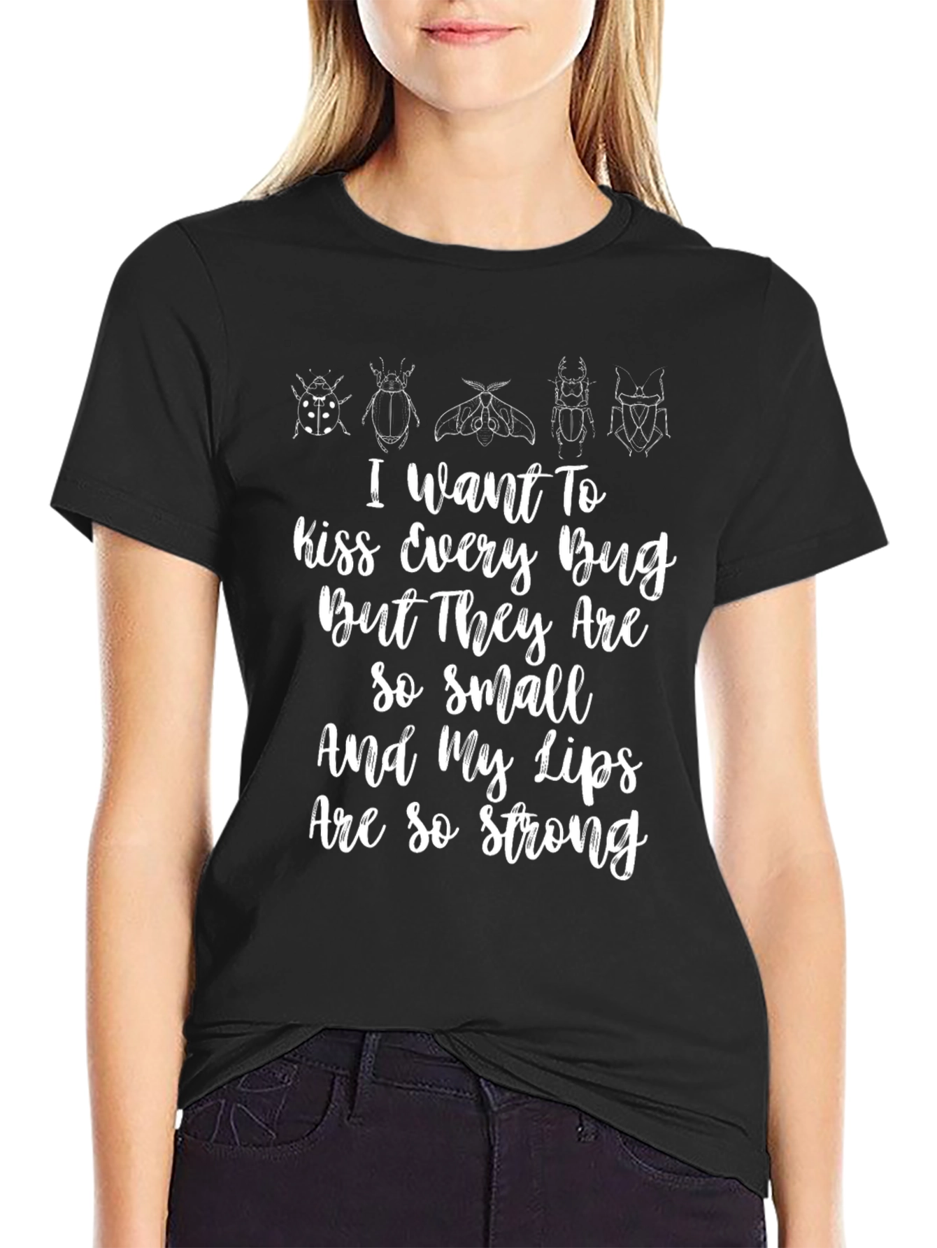 Kiss Every Bug Funny Graphic T-Shirt