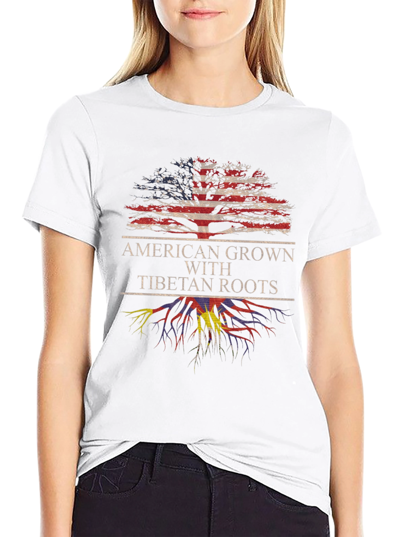 American Grown Tibetan Roots T-Shirt