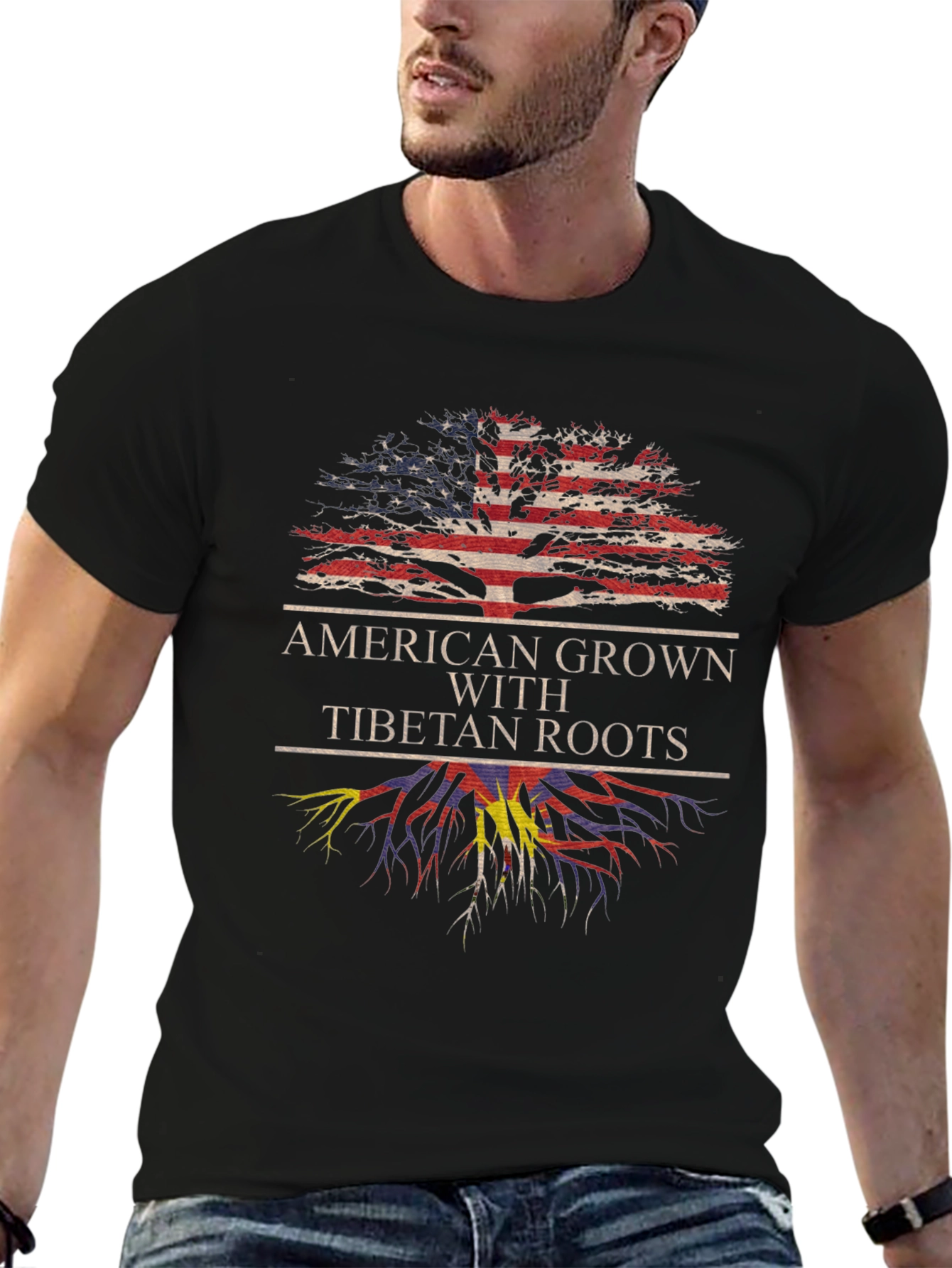 American Grown Tibetan Roots T-Shirt