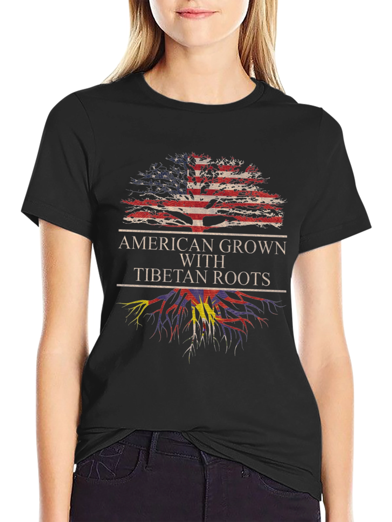 American Grown Tibetan Roots T-Shirt