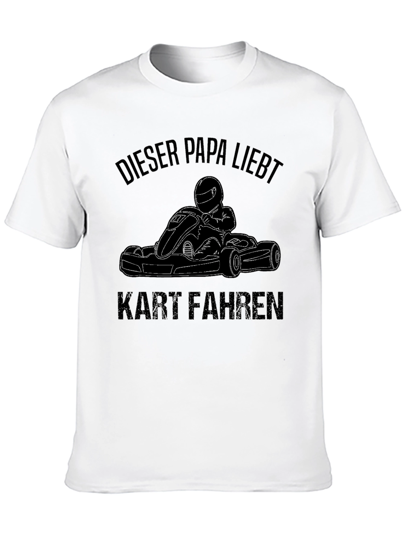 Funny Dieser Papa Liebt Kart Fahren Karting Black T-Shirt