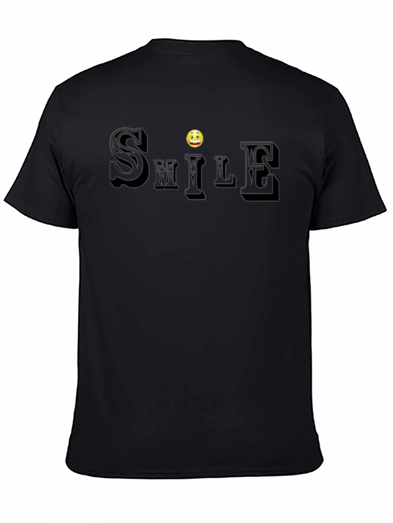 Smile Graphic Tee - Classic Crew Neck T-Shirt