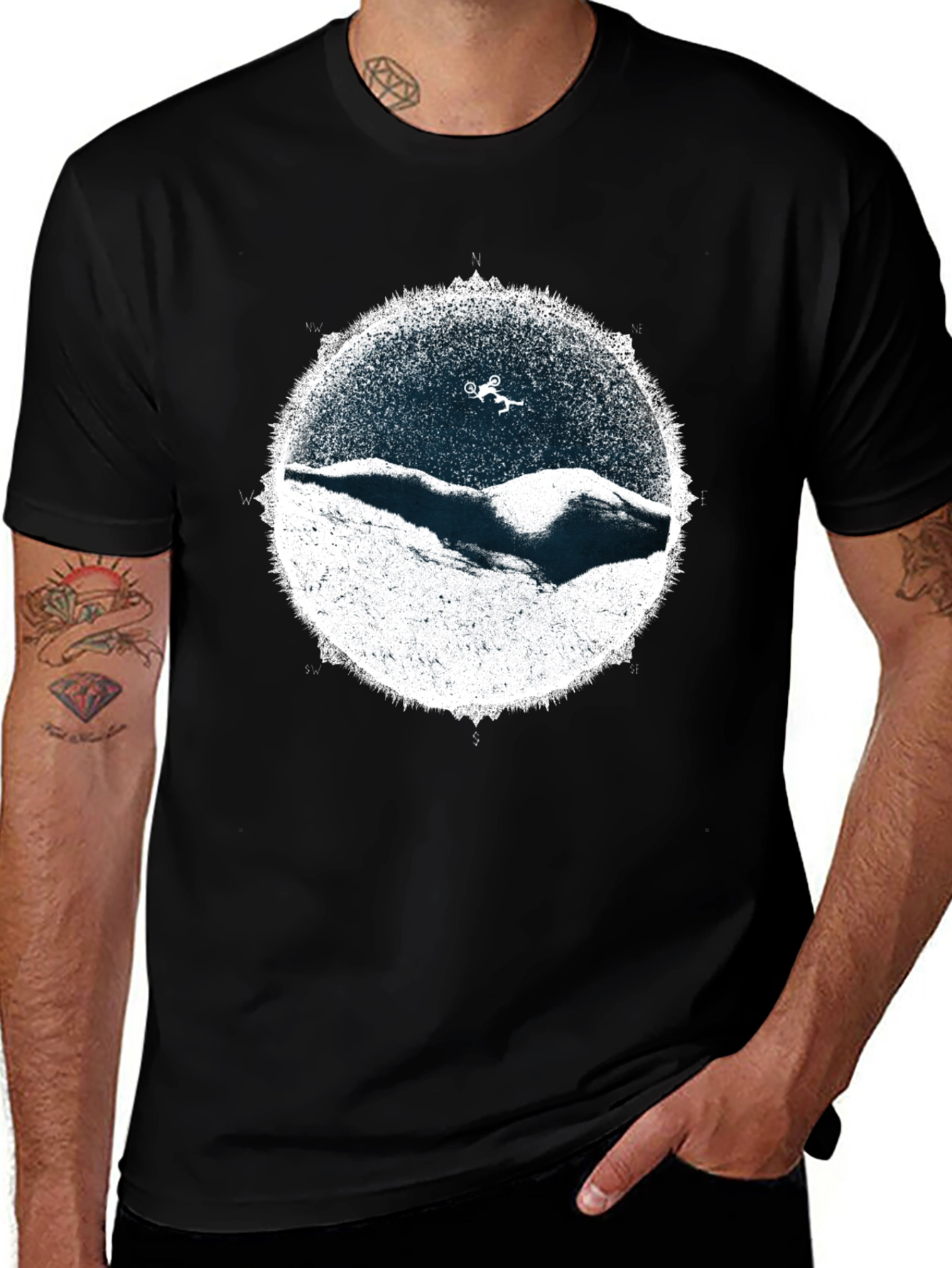 Mountain Bike Rider T-Shirt - Thrilling Design